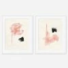 Lulu And Georgia Walls 'Pale Bloom A' Print (Set Of 2)