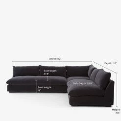 Lulu And Georgia Decima Sectional Sofa New