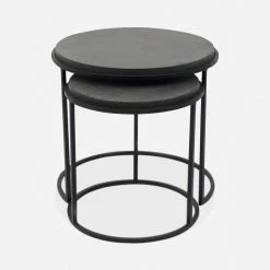 Lulu And Georgia Nalya Nesting Side Tables (Set Of 2) Curved + Rounded