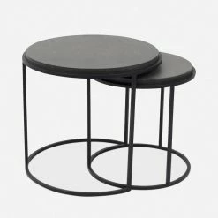 Lulu And Georgia Nalya Nesting Side Tables (Set Of 2) Curved + Rounded