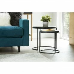 Lulu And Georgia Nalya Nesting Side Tables (Set Of 2) Curved + Rounded