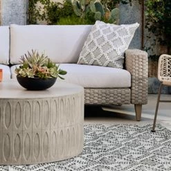 Lulu And Georgia Mal Indoor / Outdoor Round Coffee Table