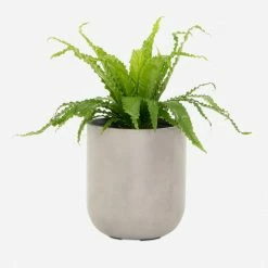 Lulu And Georgia Dena Indoor / Outdoor Round Planter, Grey Outdoor Collection