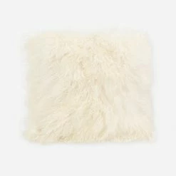 Lulu And Georgia Alda Shearling Pillow Earth Tones