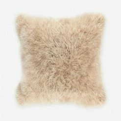 Lulu And Georgia Madison Cashmere Fur Pillow Bouclé + Textural Fabric